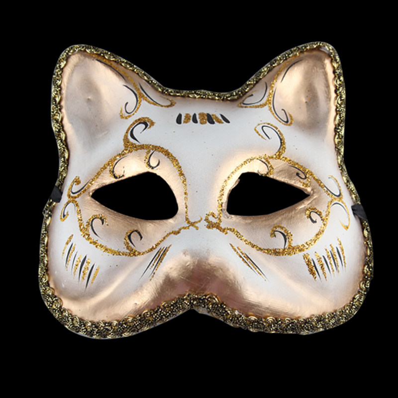 仕彩 万圣节面具脸谱威尼斯男女化妆舞会欧式脸谱纸浆彩绘面具