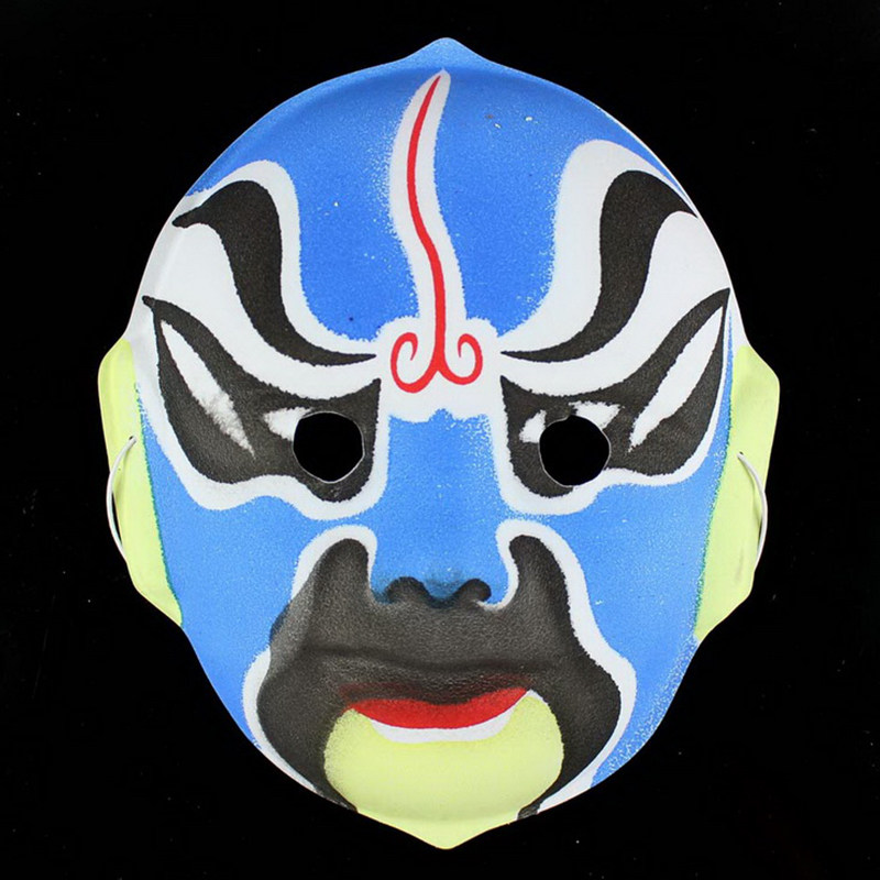 仕彩儿童面具京剧脸谱面具男全脸纸浆变脸表演面具装饰挂件面具