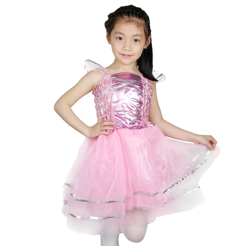 仕彩 儿童舞蹈服装演出服表演道具活动用品蝴蝶翅膀公主连衣裙子