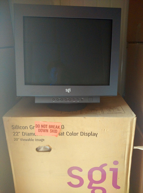 SUN SGI C220 22-inch flat screen monitor inventory machine drawing and color correction first