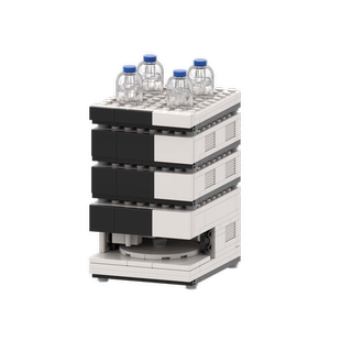 MOC小颗粒积木益智摆件赛默飞U3000thermo液相色谱仪模型拼装玩具