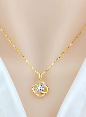 这项链太绝了轻奢小众项链女镶钻