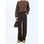 裤 老钱气质天丝羊毛窄版 阔腿 爆款 西装 直筒裤 女垂感高级感2026新款