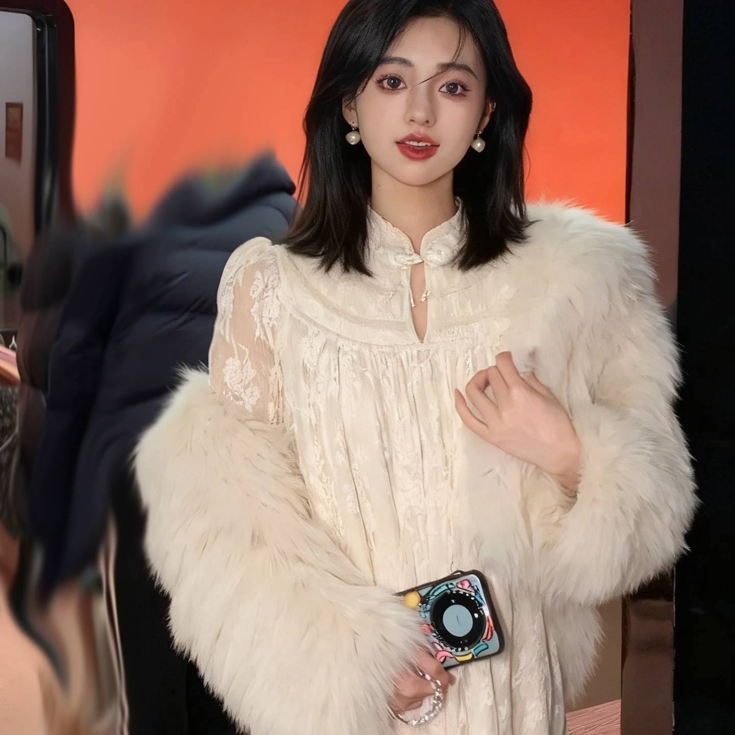 欢喜橙 超好看的冬装连衣裙重要场合漂亮裙子江浙沪富家千金穿搭