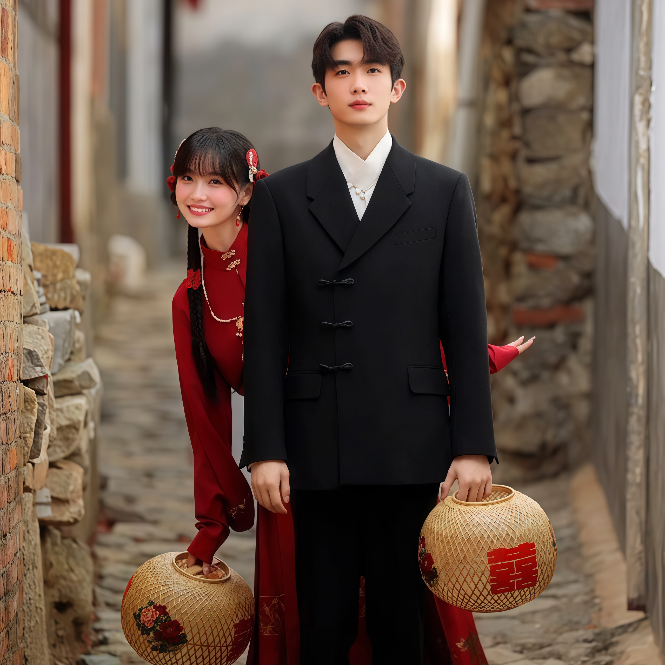 新中式西装立领中山装男