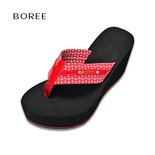 boree休闲风石墨烯抑菌人字拖