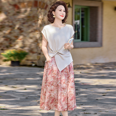 妈妈装夏套装减龄洋气2026新款