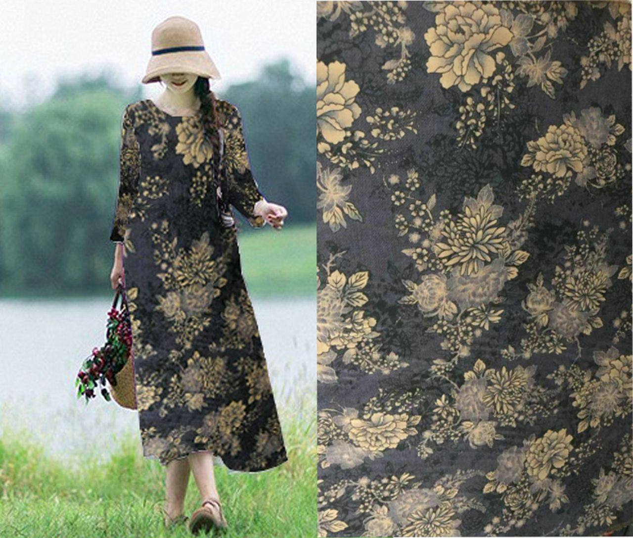 做棉袄的真丝绢纺香云纱面料布料旗袍重磅清仓女莨绸裙子真丝布匹