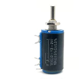 12调速器100R2.2K3.3K4.7K10K100K 2W精密多圈电位器WXD3 WXD3