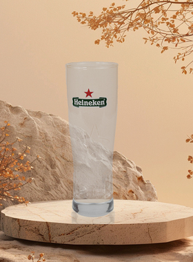 喜力透明杯玻璃杯啤酒杯冷变铝杯金属杯网红变色家用星银杯冰桶