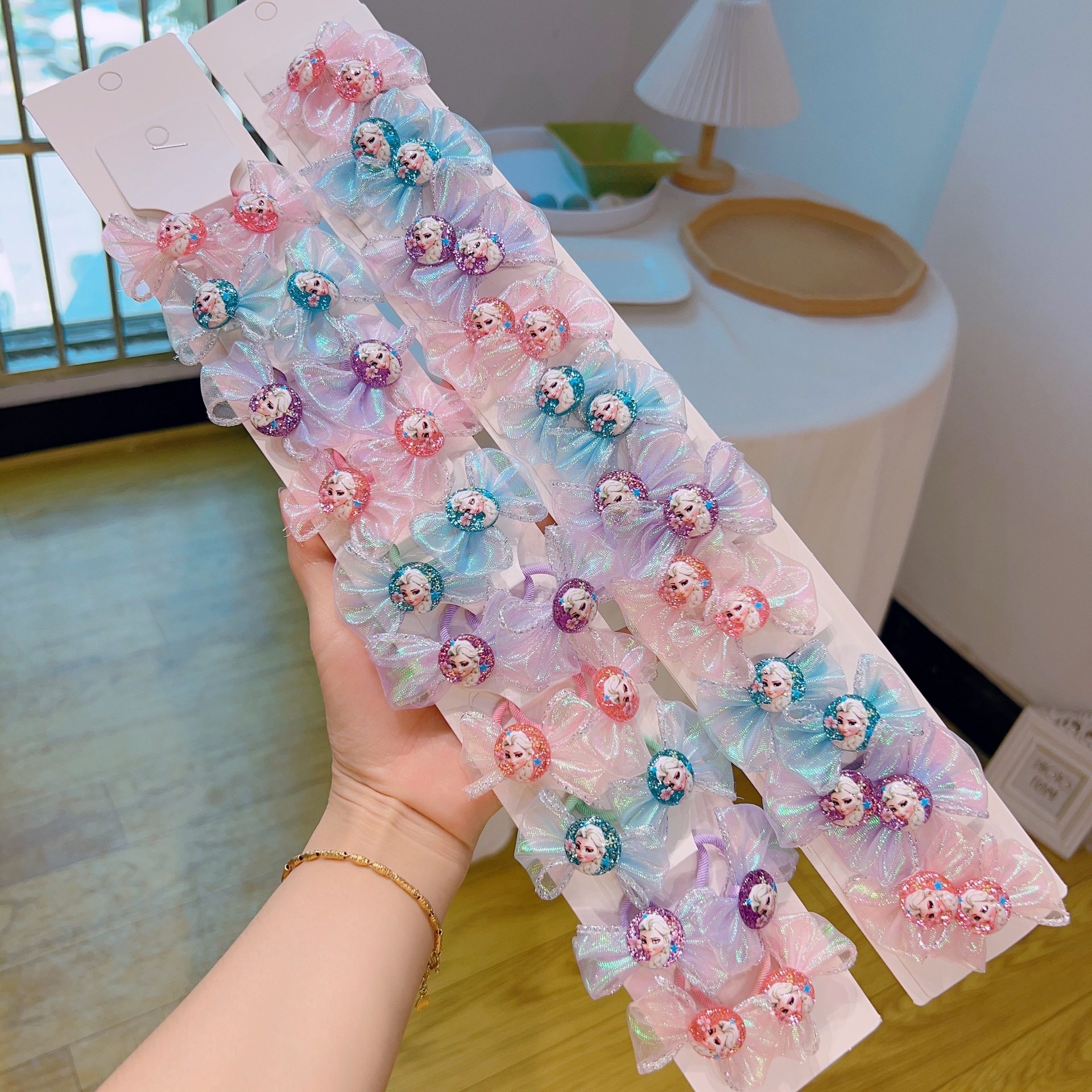 儿童发饰圆形冰雪公主蝴蝶结发夹人鱼姬色发圈刘海夹皮筋宝宝头饰,童装/婴儿装/亲子装,发饰,淘宝优惠券,粉丝福利购,淘宝优惠卷