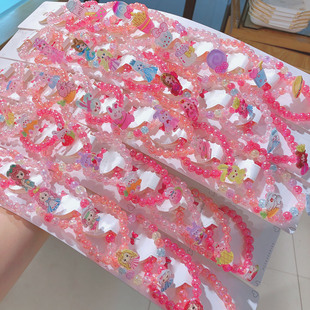 儿童手链卡通冰雪宝宝公主手串首饰手镯女童可爱饰品女孩生日礼物