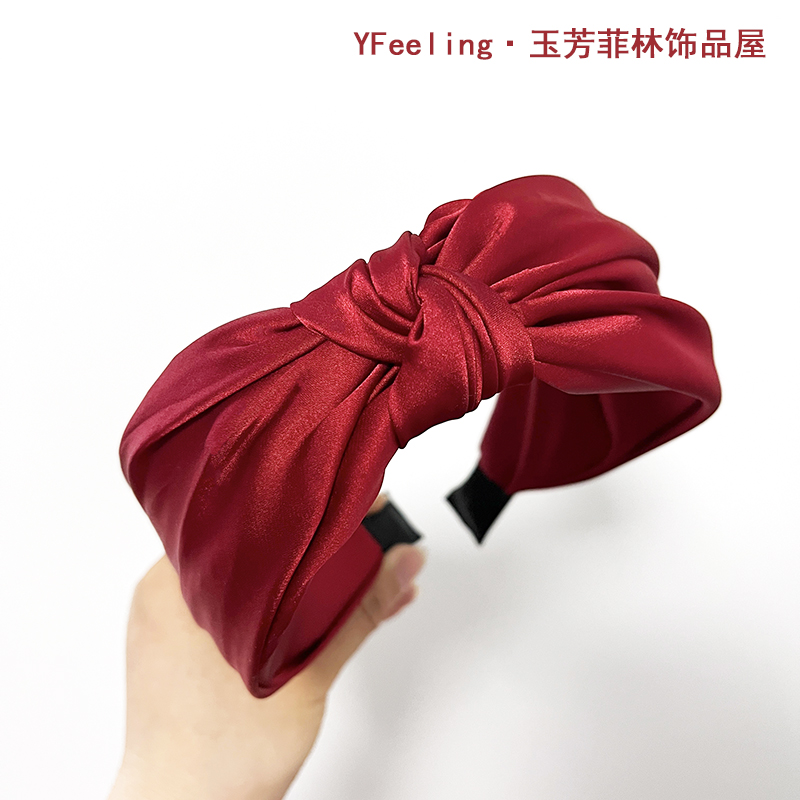 绸缎草绿双层伴娘头饰YFeeling