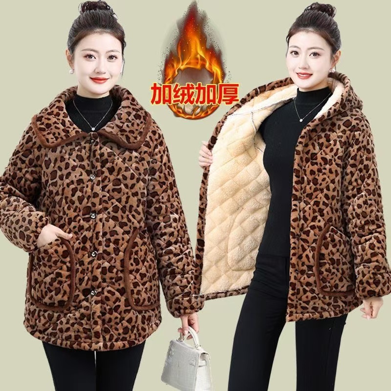 女装洋气时尚棉袄家居服罩衣棉服