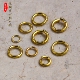 纯铜实心开口圈手工diy手链收尾圆环链椭圆形连接C圈配件黄铜材料