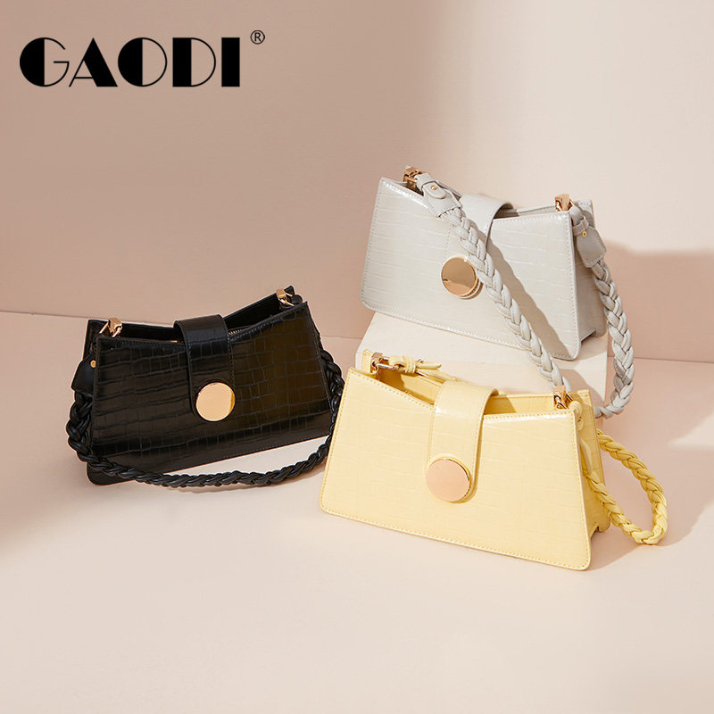 Gaudi women's bag 2021 new pattern Western style Quilted black Bag Trend Versatile Inclined shoulder bag fashion The single shoulder bagin the Leather/Lady bags/Men's bag, Ms. bags  category - from Buy2taobao.com to provide professional Taobao agent buy service