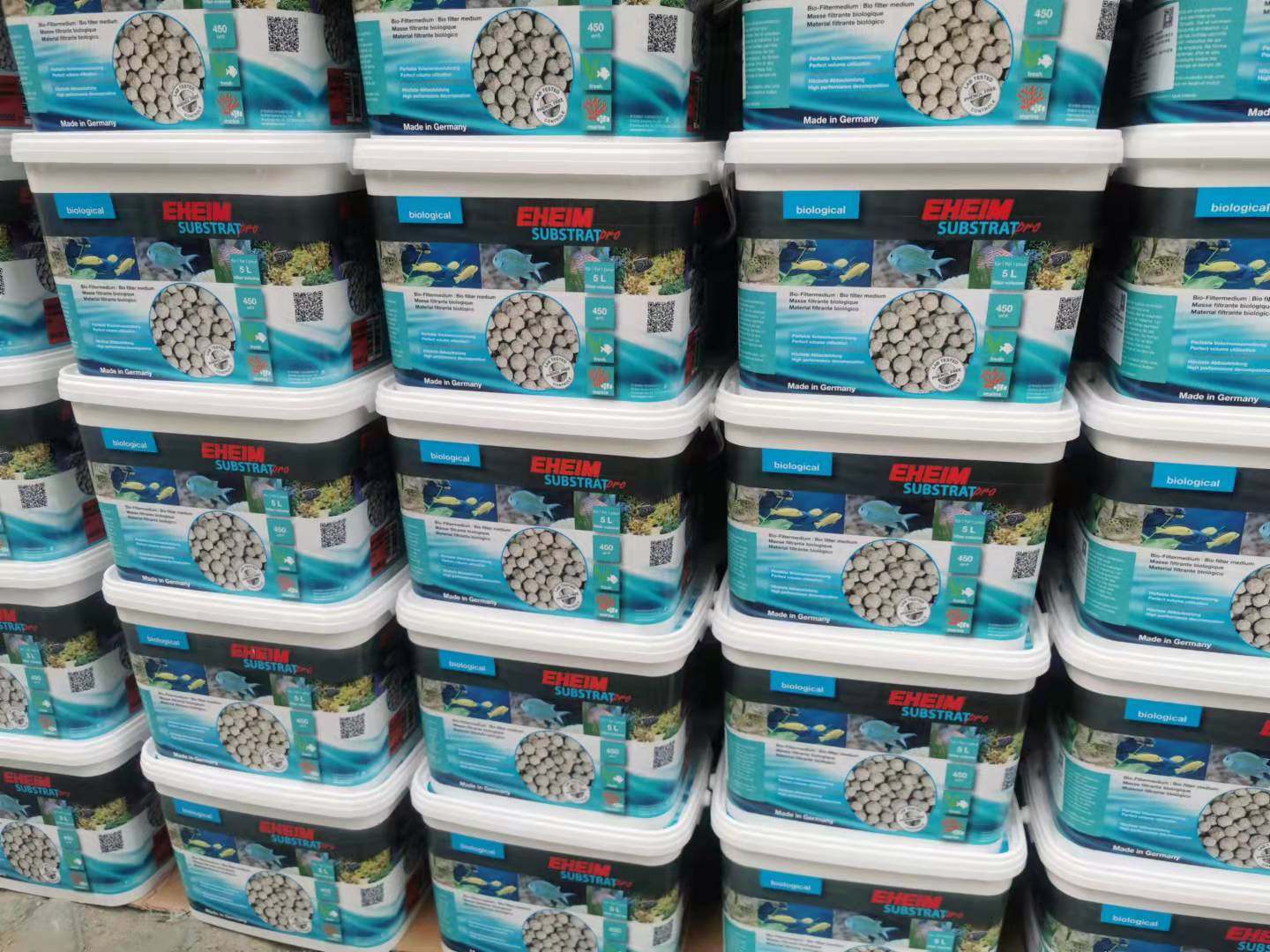 德国原装eheim 伊罕 石英球生物球过滤滤材  伊罕饼干5l桶装 包运
