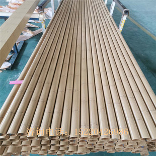 仿竹节铝合金圆管商场吊顶外墙围栏定制隔断金属铝竹纹竹管铝型材