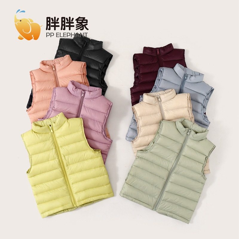 男童女童中小大童装儿童轻薄款坎肩立领纯色保暖羽绒服 马甲,童装/婴儿装/亲子装,羽绒马甲,淘宝优惠券,粉丝福利购,淘宝优惠卷