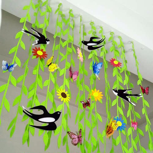 商场店铺夏天装饰品环境布置环创