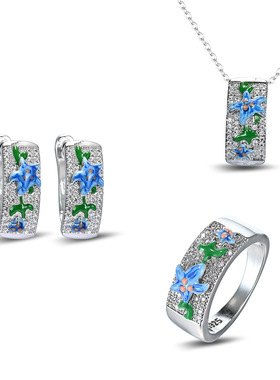 五角星形花朵滴胶满Youngwish