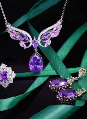 意大利复古工艺天使翅膀项链