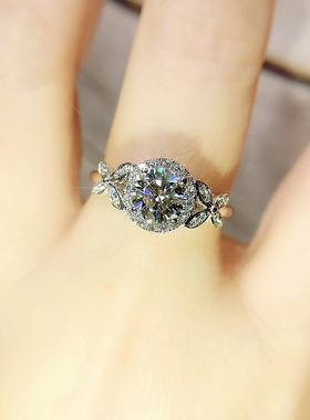 钻石戒指young抖音爆款超仙蝴蝶