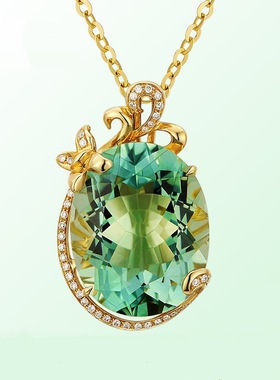 young欧美奢华苹果18k镀18K宝石