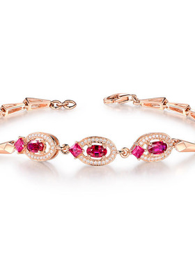 young彩宝系列欧美款镀金镶宝石