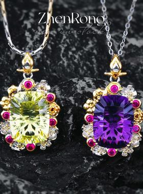 意大利织纹雕金高级珠宝项链