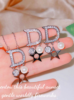 新款珍珠项链ins轻奢锁骨链女