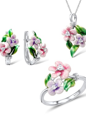 跨境货源东欧热卖珐琅彩滴胶吊坠