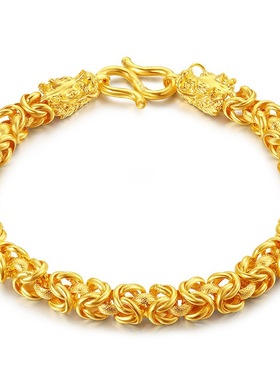 young爆款砂金复古风镀镀手链