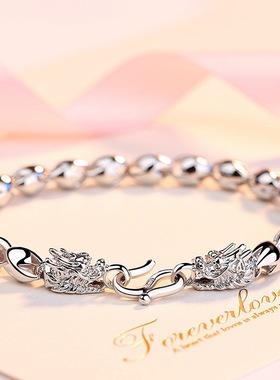 首饰手链young925个性霸气复古