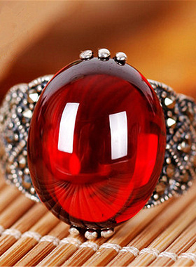 young黑矿石泰银款髓碧玉活口