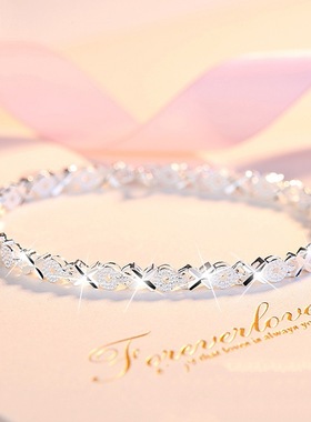 Young925银手链女韩版