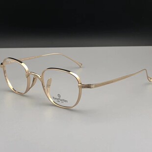 万年龟眼镜超轻纯钛日系复古个性小框近视眼镜框方框男女款KMN114
