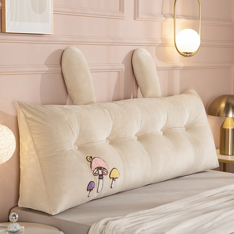 床头靠垫可爱少女卡通宿舍床头靠枕大靠背垫软包可拆洗床上榻榻米