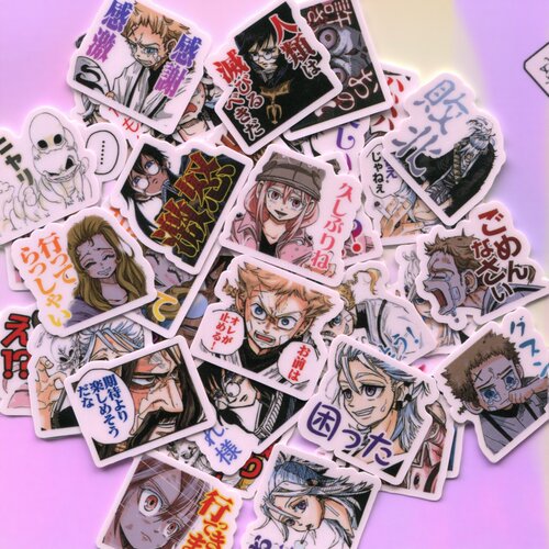 THE VERMILION MASK 自制手帐手机电脑相册防水水杯头盔贴纸 40枚