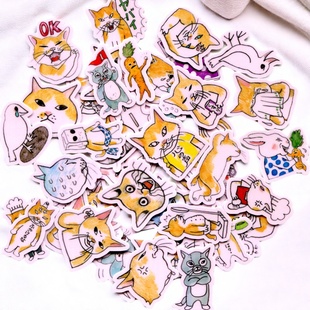 Boris the cat 自制手帐防水水杯贴纸 Higuchi 樋口裕子猫 Yuko