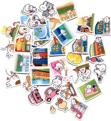 手帐line系列自制40枚表情贴纸