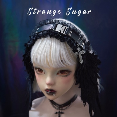 怪糖饰物集原创卡扣天使翅膀发带