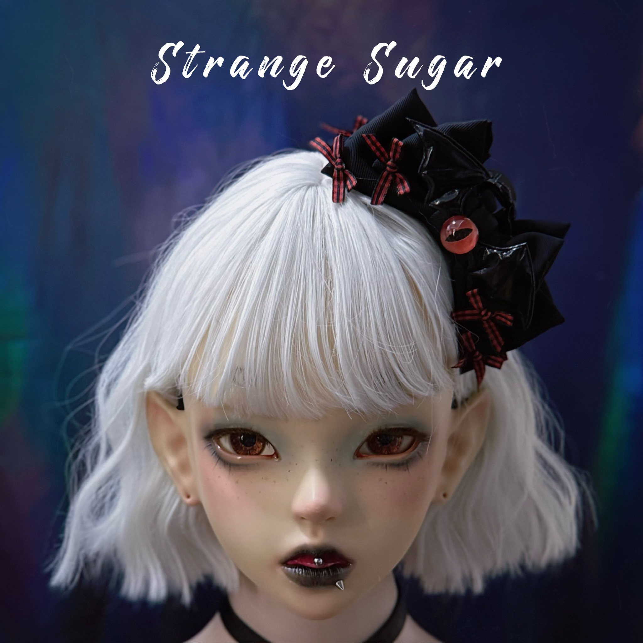 怪糖饰物集原创手工恶魔眼翅膀蝴蝶结抓夹鲨鱼夹暗黑亚文化黑色