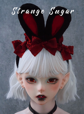 怪糖饰物集发箍仿皮草lolita
