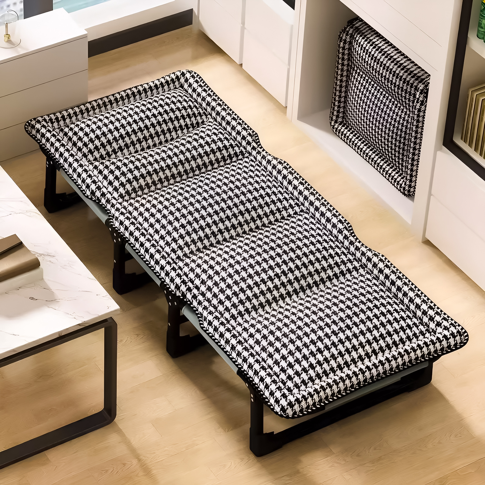 折叠床单人办公室午休神器躺椅家用便携行军陪护简易成人午睡小床