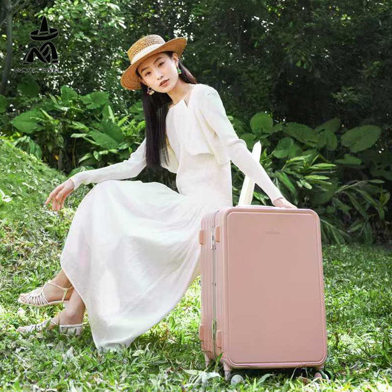 稻草人男女通用拉杆箱铝框破除pc+abs外出旅行万向静音轮箱登记箱