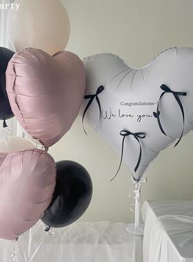 ins果冻爱心球心形球马卡龙表白求婚婚房婚礼生日气球布置气球