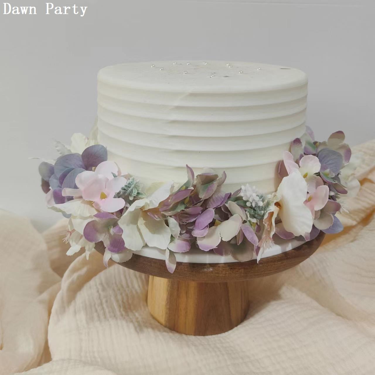 紫色系真花手工头环花园主题生日派对女孩子头饰浪漫紫花朵花环