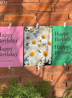 韩系ins风小众氛围生日字母布置海报派对装饰拍照道具装饰用品