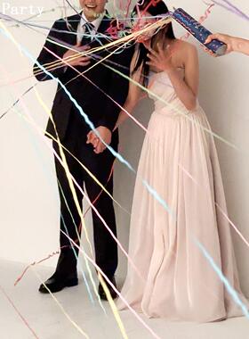 婚庆用品小礼炮礼花筒推推乐派对庆典纸屑手持气氛围求婚婚纱道具